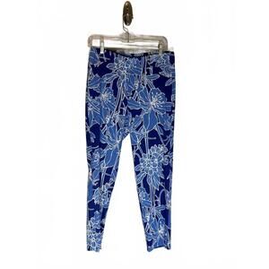 NEW ROBELL women's eve skinny fit trousers in blue/navy/white